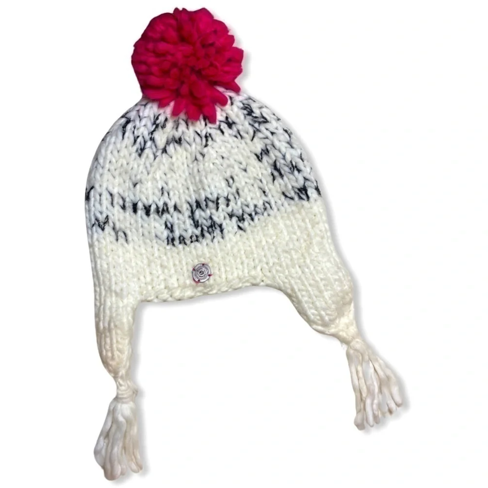 ⭐️PISTIL Pom Pom Winter Hat with Ear Flaps